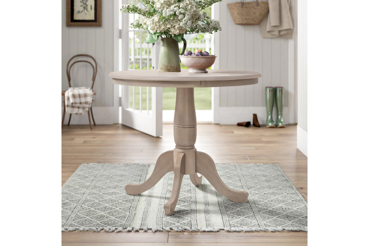 Narrow white store dining table